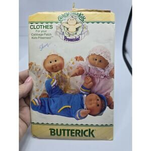 VINTAGE Cabbage Patch Kids Butterick Doll Clothes Sewing Pattern # 3562